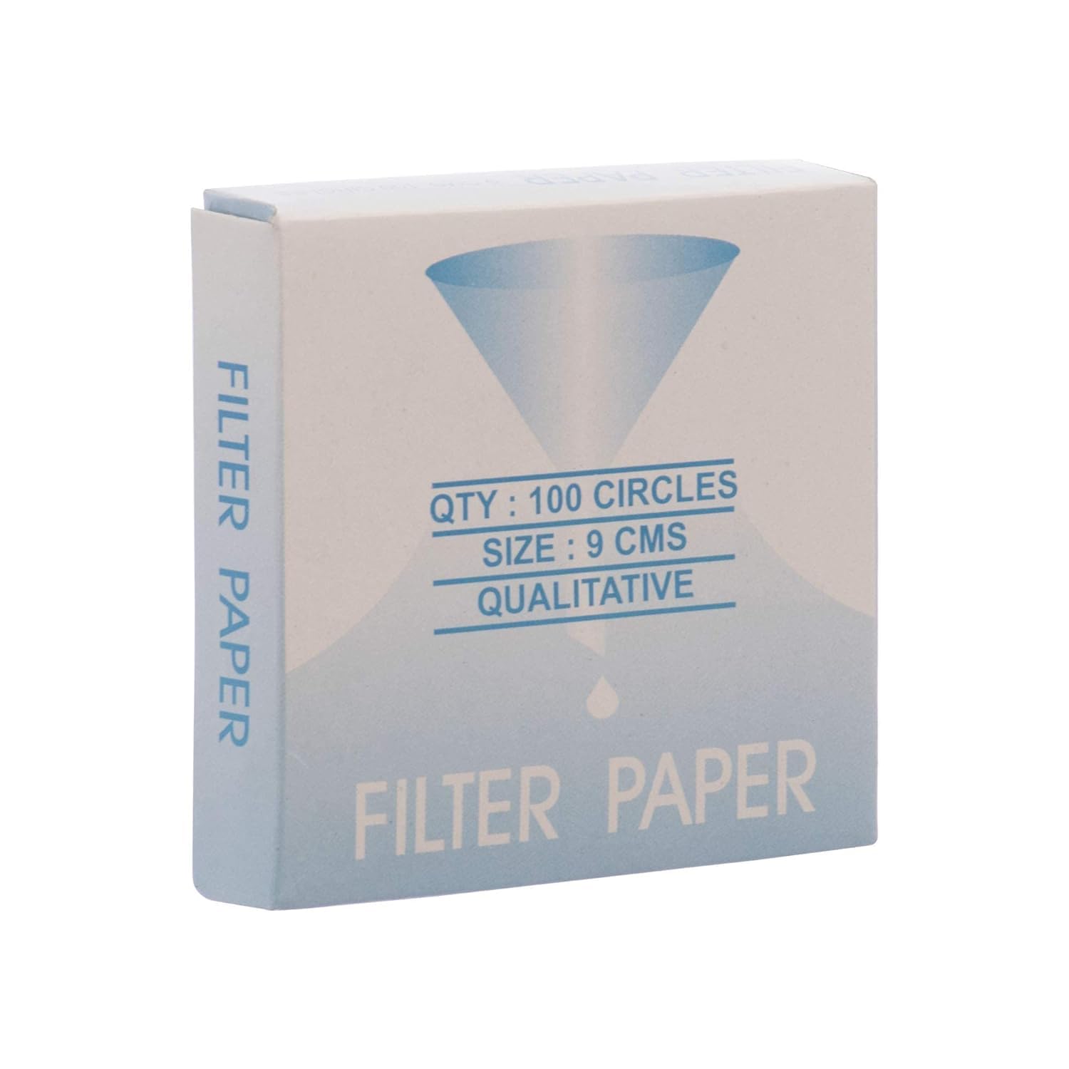 Asian Scientific Round Superior Qualitative Filter Paper For Industry Laboratory School & College Students (Dia 12.5 cm, Pack of 100)